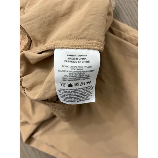 Nike Women's DQ6809-200 Essential Woven High Rise Joggers Beige XS - Image 4