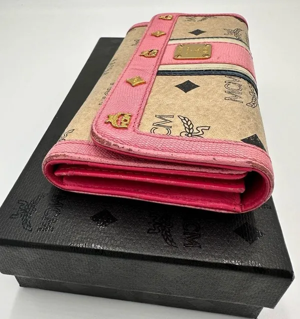 MCM MCM Multicolor Visetos Coated Canvas and Leather Long Trifold Wallet - Image 7