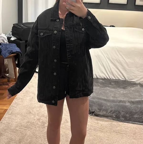 ZARA Oversized Denim Jacket - Image 3