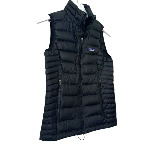 Patagonia Down Sweater Vest Black Packable Puffer Women's Size XS - Image 3