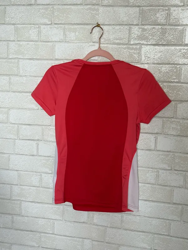 Women's Red Performance Athletic Tee - Image 4