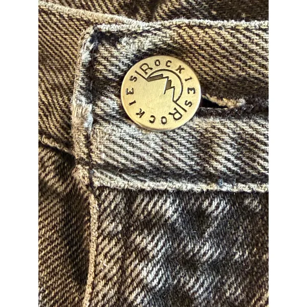 Vintage Rockies High Waist Western Jeans‎ Faded Black Distressed 26x34 Bareback - Image 10
