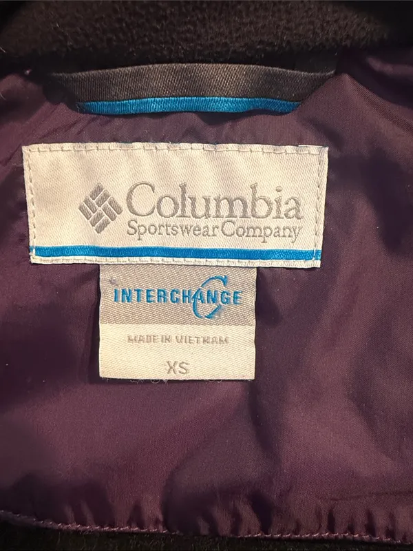 Columbia Women Purple Insulated Jacket soft shell full zip front pockets ski XS - Image 6