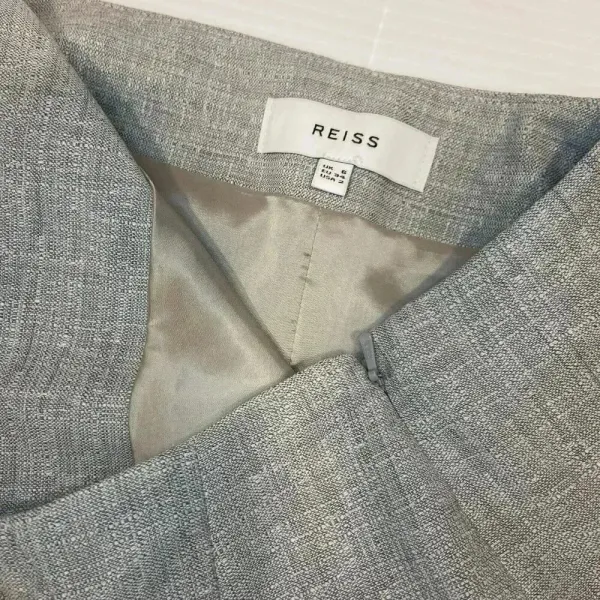 Reiss Gray Wool Blend Pencil‎ Skirt Size 2 Classic Business Casual Minimalist - Image 8