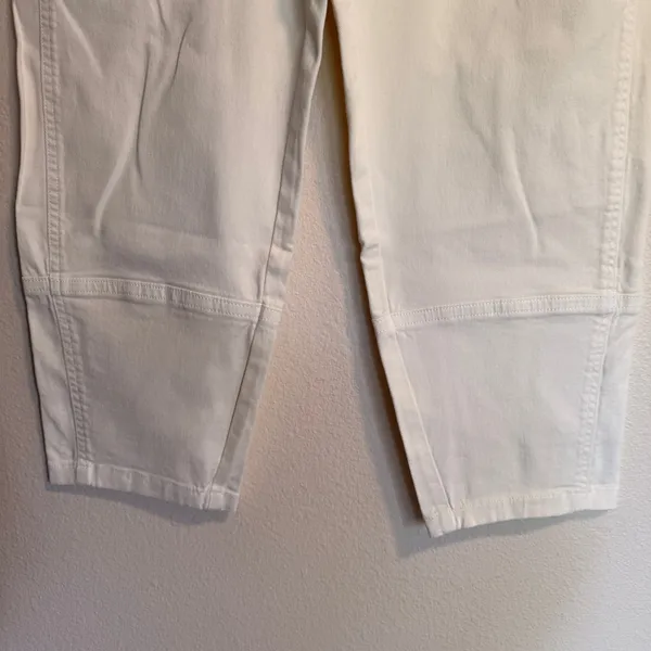 Everlane The Utility Barrel Pant Bone White Organic Cotton High Rise Size 8 NWT - Image 6