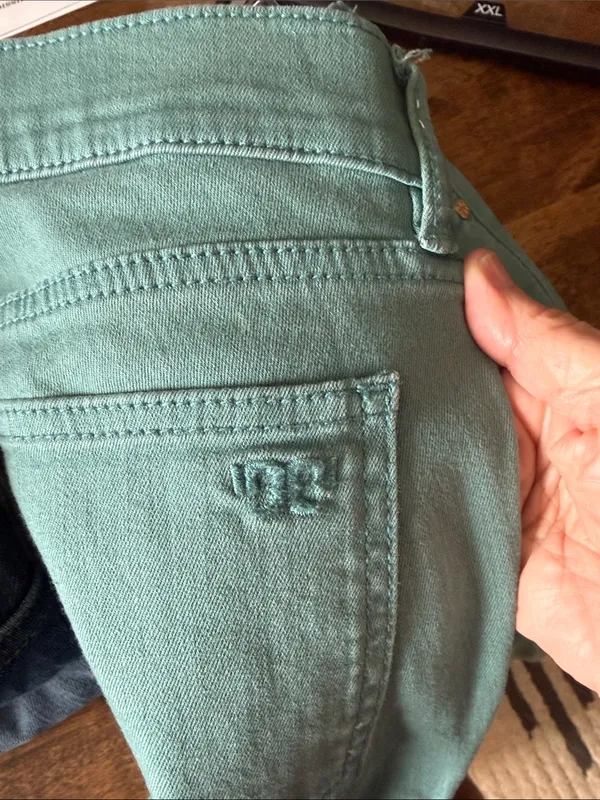 TORY BURCH Super Skinny Teal Jeans 28 - Image 8