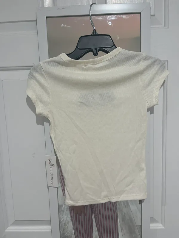 Orange Kiss New York Baby Tee - Image 2