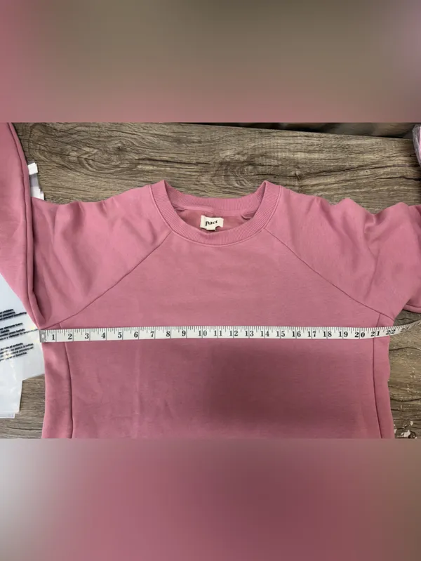 Pact Courtside Desert Rose‎ Long Sleeve Sweatshirt Dress Size large - Image 6