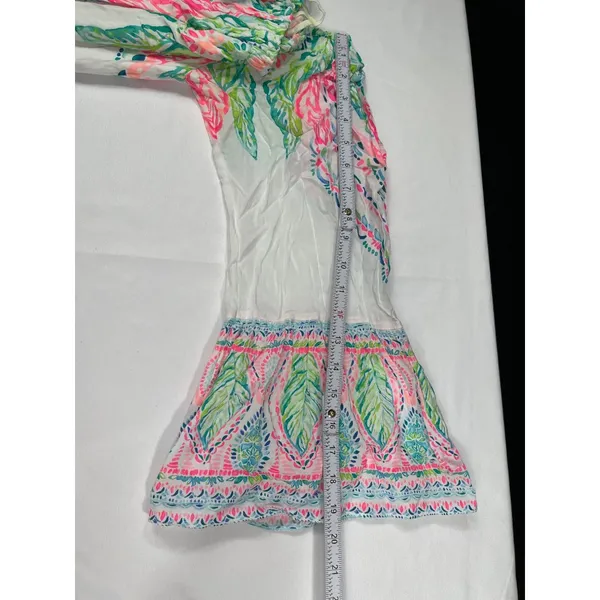 Lilly Pulitzer SKU 7935 Multicolor Off Shoulder Floral Dress Size L - Image 6