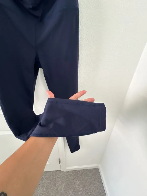 Yogipace High Waisted Leggings Navy Blue Size L - Image 4