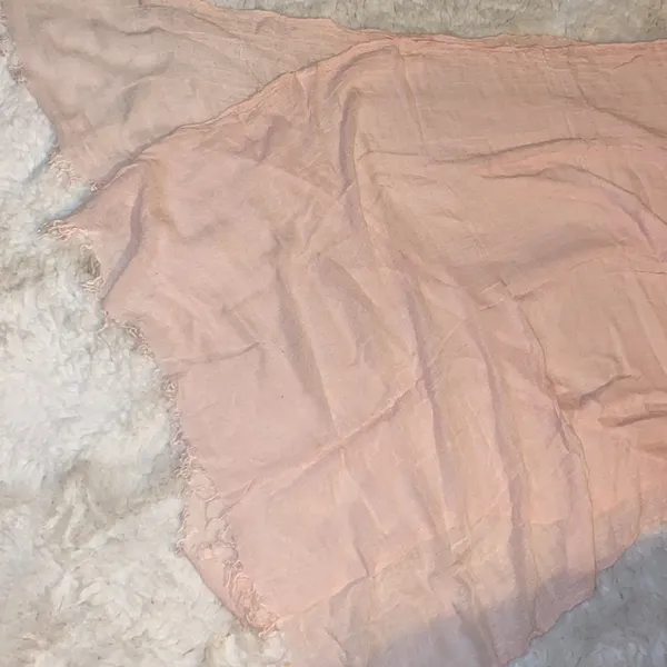Light Flowy Pink Scarf - Image 2