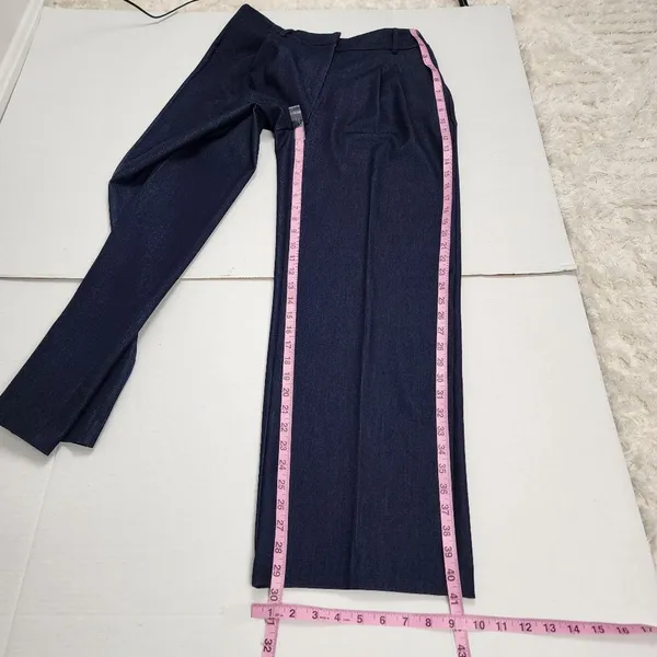Jones New York Suit Pants Wide Leg Professional Career Business Blue Size 6 - Image 8