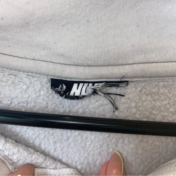 Nike Gray and Blue Colorblock Sweatshirt Athletic Fit - Image 8