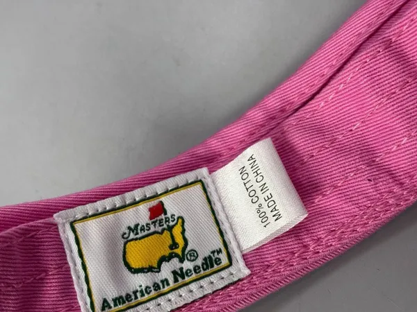 Masters American Needle Visor Hat Womens Pink Golf Tournament Hook & Loop - Image 8