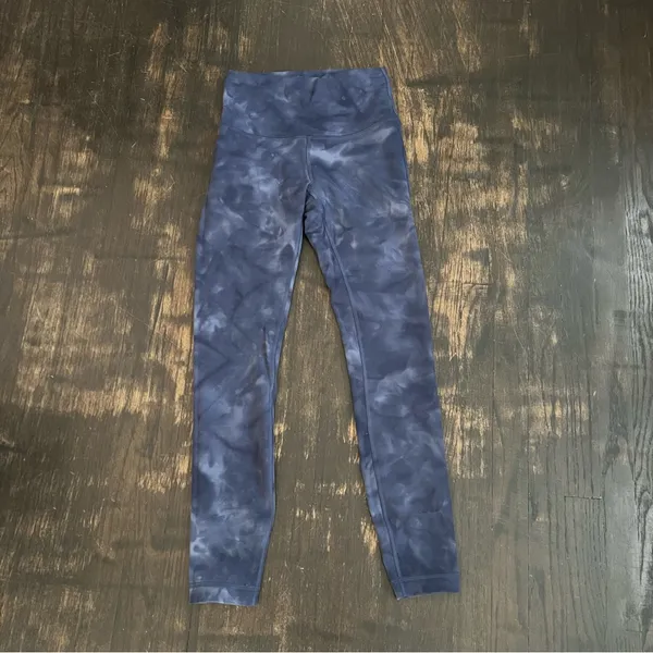 Lululemon Wunder Train High Rise Tight 25" Gym Diamond Dye Blue Tie Dye 4 - Image 3