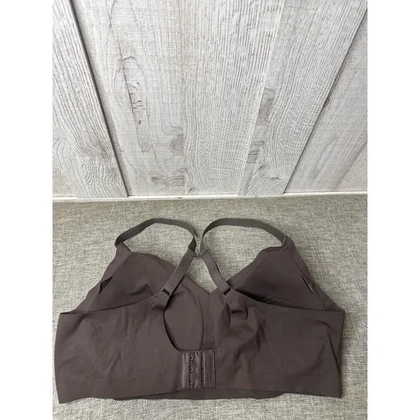 Members Mark Adjustable Padded Bralette XXL Deep Chocolate Brown Nylon Spandex - Image 2