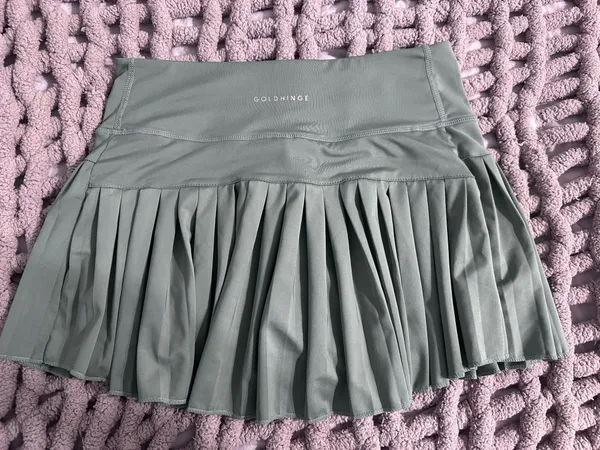 Gold Hinge Skirt Pleated - Image 3
