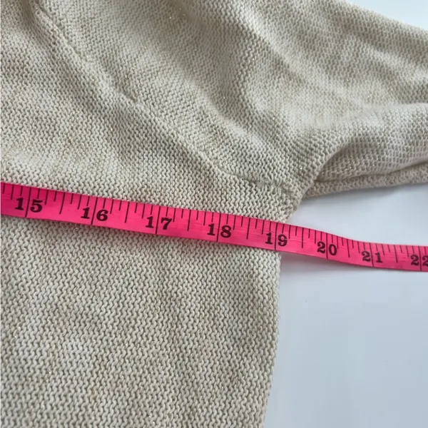 Lilly‎ Pulitzer Tatum Long Fringe Hem Cardigan metallic gold sz L - Image 4
