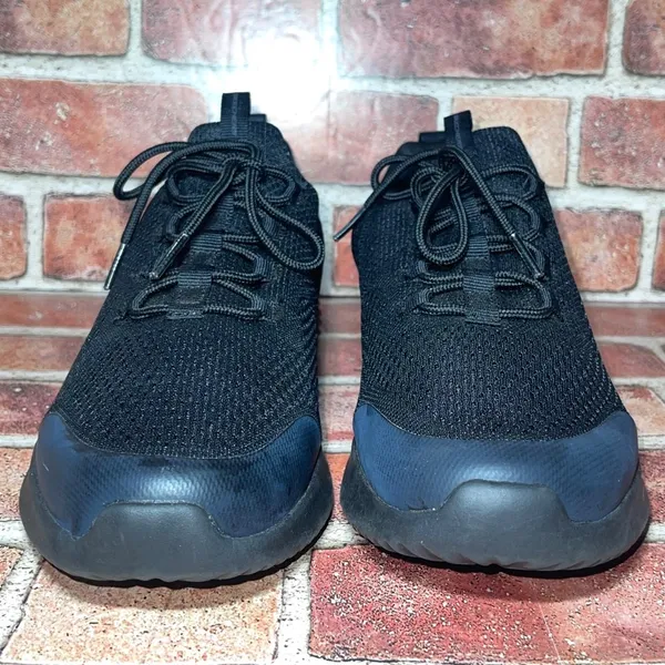 Pre-Owned Skechers Bounder-Stokley Air-Cooled Black Running Shoes 52513 Size 10 - Image 3