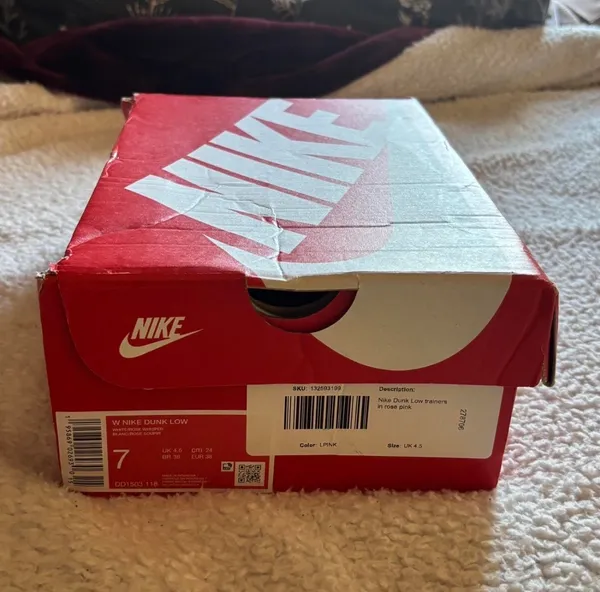 Rose Pink Nike Dunk Low Sneakers - Image 5