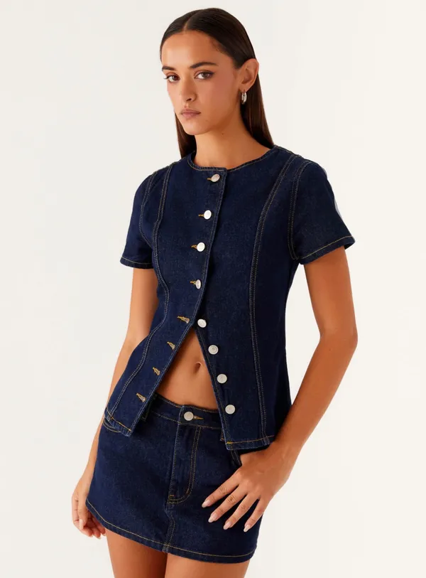 Peppermayo Denim Top - Image 4