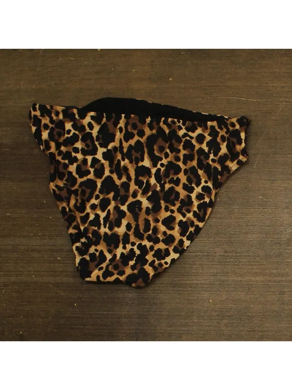 Bar III Night and Day Cheetah-Print Bikini Bottom MBNA24544 Brown Leopard XL - Image 2