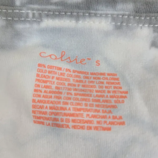 Colsie White and Gray Athletic Workout Biker Shorts‎ Size Small - Image 2