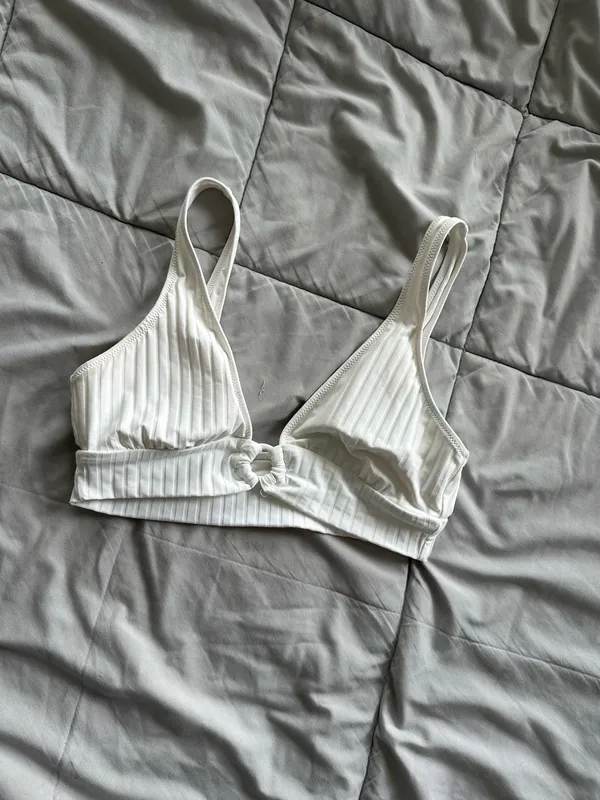Aerie Bathing Suit Top White - Image 2