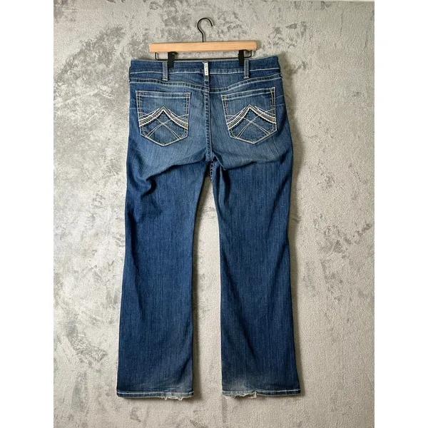 Ariat Ocean Riding Jean Whipstitch Women's Bootcut Western Denim Jeans 34 x‎ 32 - Image 13