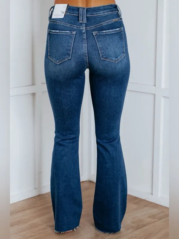 Kancan Classic High-Rise Flare Jeans for Women - Image 3