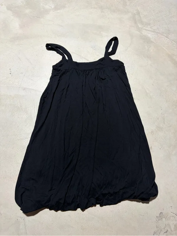 Free people FP Black Sleeveless Bubble Hem Mini Dress small - Image 6
