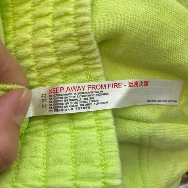 Free People Cozy Cool Girl Lounge Pants in Neon Green‎ Size Small - Image 4