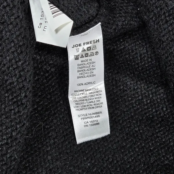Joe Fresh Women's Small S P Black Acrylic‎ Turtleneck Sweater Long Sleeve - Image 4