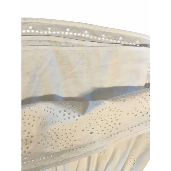 Vintage Ralph By Ralph Lauren White Eyelet Prairie Skirt Size 6 Coquette Cotton - Image 6