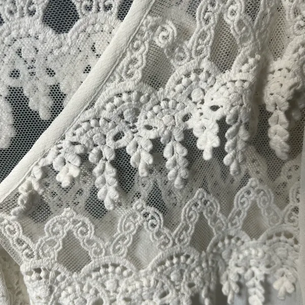 Karen Kane Cream Lace Blouse - Image 6