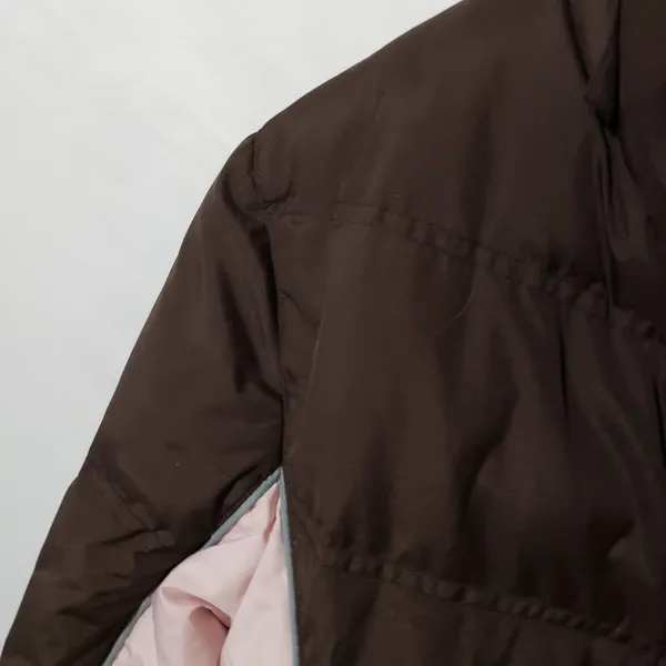 Maralyn & Me M Pink Brown Gorpcore Puffer Ski Jacket - Image 4