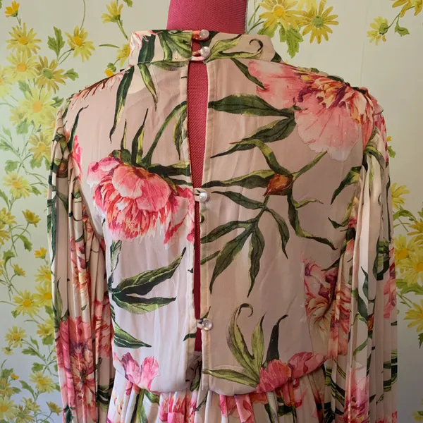 Floral Pleated Mini Dress Size M Multi Size M - Image 3