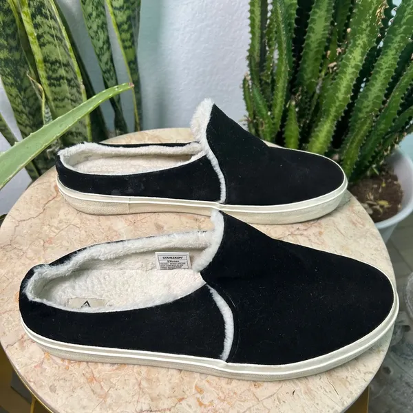 Staheekum Women's Cozy Camp Mule Slip On Shoes Genuine Suede & faux‎ fur Size 9 - Image 6