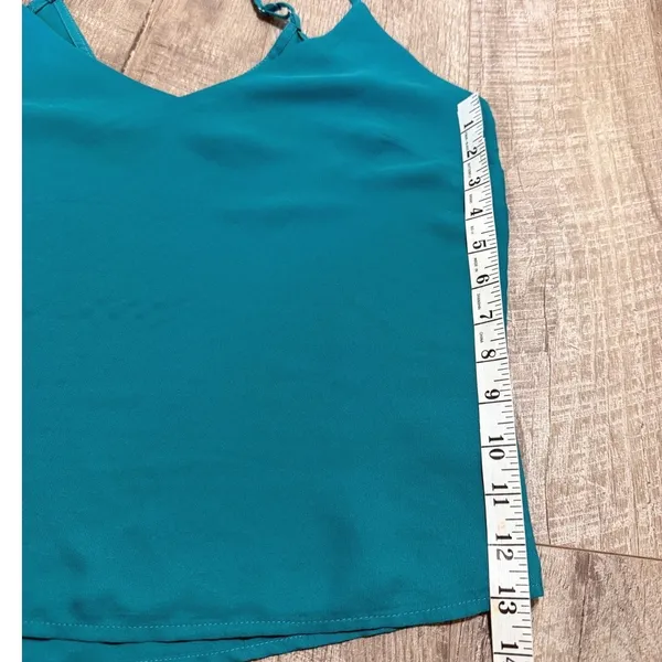 Society + Stitch Teal Green V-Neck Cami Tank Top Adjustable Straps Size M‎ - Image 9