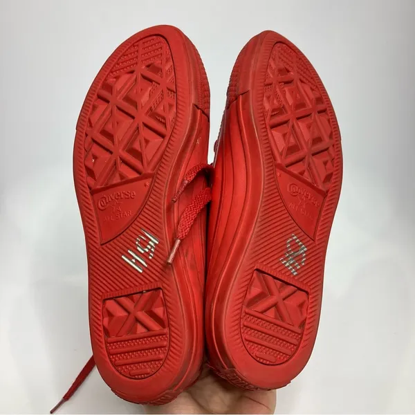 Converse all star HI rubber Red sneakers‎ hightop Unisex sizing women’s 5 - Image 7