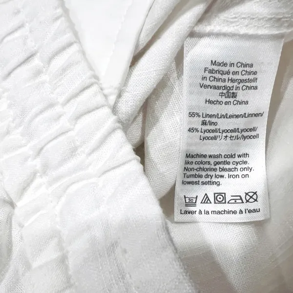 J Crew Point Sur Chambray Seaside Short in Linen Blend White Size Small NWT - Image 12