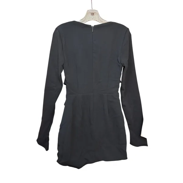 House of CB Elize Mini Dress Black Size Medium NWT Club Outfit Long Sleeve - Image 3
