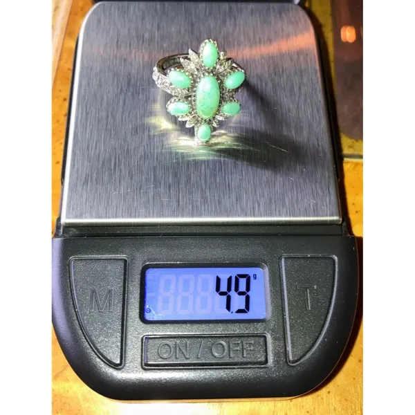 Royston Turquoise Sterling Silver Ring Size 7 Blue - Image 9