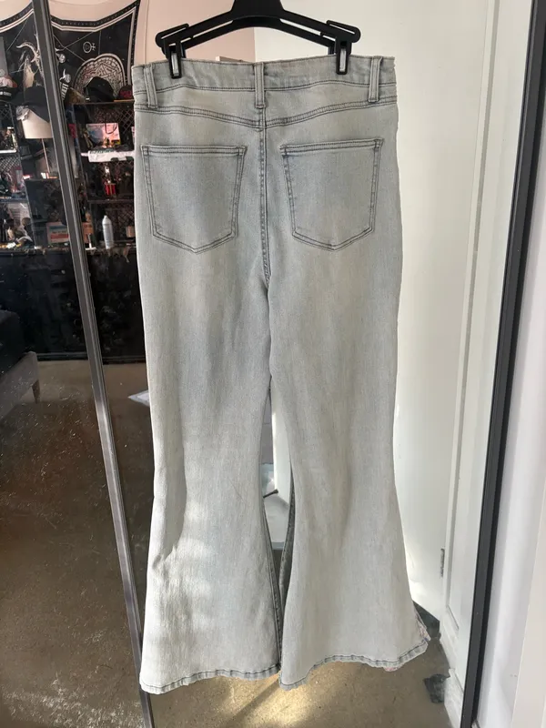 Forever 21 Patchwork Flare Pants - Image 4