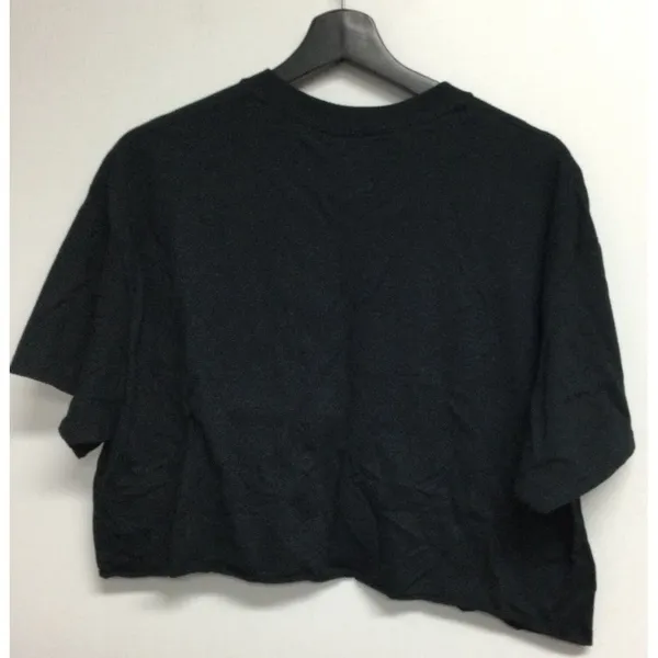 Gildan Halloween Cropped T-shirt Custom DIY Little Boo Black Tee Size L - Image 3