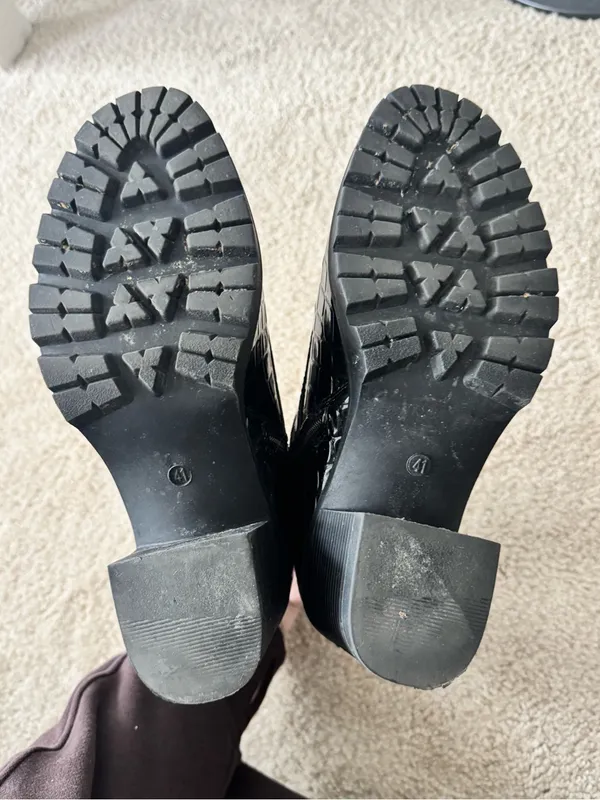 Topshop croc embossed booties - Image 5