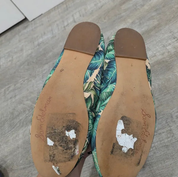 Sam Edelman Green Floral Felicia Ballet Flats Size 7 - Image 6