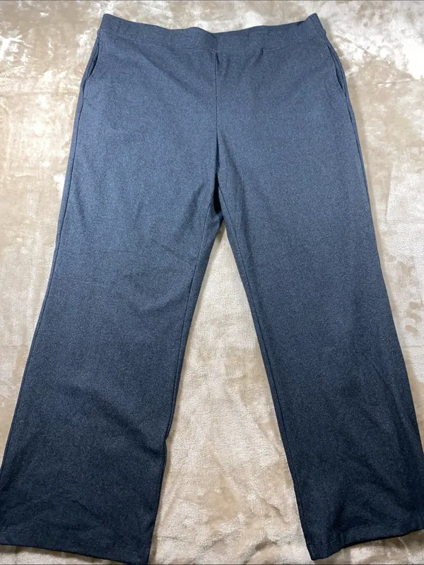 NWT Ruby Rd. Dark Gray wide leg Stretch Sweatpants with pockets Size 1X - Image 4