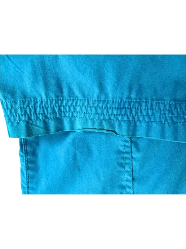 Beyond Scrubs XLG Teal Blue Cargo Scrub Pants Stretch Medical Uniform - Image 8