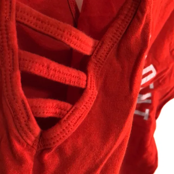 Victoria’s Secret PINK "Very Independent" Patriotic Bodysuit Red Medium - Image 6